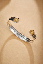 Zennava Zodiac Horse Bangle Authentic Tibetan Inspired Handcrafted | Sterling Silver & Gold Plated | Strength & Spirit-Zennava