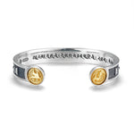 Zennava Zodiac Horse Bangle Authentic Tibetan Inspired Handcrafted | Sterling Silver & Gold Plated | Strength & Spirit-Zennava