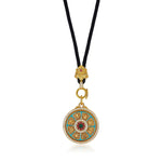 Zennava Auspicious Eight Treasures Pendant Authentic Tibetan Inspired Handcrafted | Sterling Silver | Auspiciousness & Prosperity-Zennava