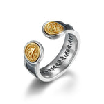 Zennava Zodiac Horse Ring Authentic Tibetan Inspired Handcrafted | Sterling Silve & Gold Platedr | Strength & Spirit-Zennava
