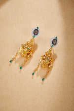 Zennava Vase of Longevity Earrings Authentic Tibetan Inspired Handcrafted | Sterling Silver & Gold Plated | Longevity & Prosperity-Zennava