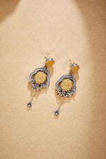 Zennava Mahakala Earrings Authentic Tibetan Inspired Handcrafted | Sterling Silver & Gold Plated | Blessings & Protection-Zennava