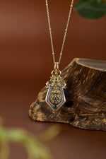 Zennava Manjushri Sword Pendant Authentic Tibetan Inspired Handcrafted | Sterling Silver & Gold Plated | Wisdom & Clarity-Zennava