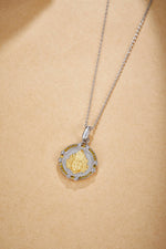 Zennava Yellow Jambhala Pendant Authentic Tibetan Inspired Handcrafted | Sterling Silver & Gold Plated | Prosperity & Abundance-Zennava