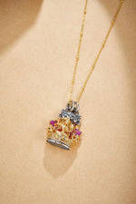 Zennava Manjushri Pendant Authentic Tibetan Inspired Handcrafted | Sterling Silver & Gold Plated | Blessings & Protection-Zennava