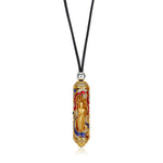 Zennava Ksitigarbha Bodhisattva Pendant Authentic Tibetan Inspired Handcrafted | Sterling Silver & Gold Plated | Wisdom & Compassion-Zennava