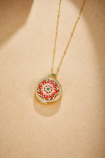 Zennava Auspicious Eight Treasures Pendant Authentic Tibetan Inspired Handcrafted | Sterling Silver & Gold Plated | Auspiciousness & Prosperity-Zennava