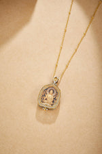 Zennava Medicine Buddha Pendant Authentic Tibetan Inspired Handcrafted | Sterling Silver & Gold Plated | Healing & Health-Zennava