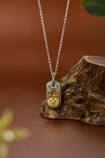 Zennava Manjushri Pendant Authentic Tibetan Inspired Handcrafted | Sterling Silver & Gold Plated | Wisdom & Compassion-Zennava