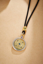 Zennava Mandala Pendant Authentic Tibetan Inspired Handcrafted | Sterling Silver & Gold Plated | Blessings & Protection-Zennava