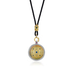 Zennava Mandala Pendant Authentic Tibetan Inspired Handcrafted | Sterling Silver & Gold Plated | Blessings & Protection-Zennava