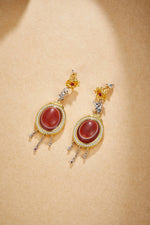 Zennava Lotus Avalokiteshvara Earrings Authentic Tibetan Inspired Handcrafted | Sterling Silver | Mercy & Protection-Zennava