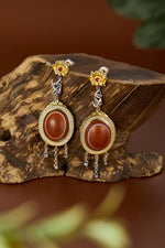 Zennava Lotus Avalokiteshvara Earrings Authentic Tibetan Inspired Handcrafted | Sterling Silver | Mercy & Protection-Zennava