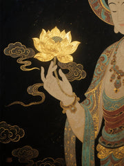 Guanyin with Lotus: Symbol of Compassion and Purity