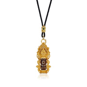 Zennava Tsongkhapa Dzi Pendant Authentic Tibetan Inspired Handcrafted | Sterling Silver & Agate | Blessings & Protection-Zennava