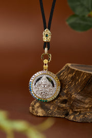 Zennava Yellow Jambhala Pendant Authentic Tibetan Inspired Handcrafted | Sterling Silver | Prosperity & Abundance-Zennava