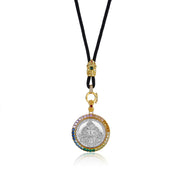 Zennava Yellow Jambhala Pendant Authentic Tibetan Inspired Handcrafted | Sterling Silver | Prosperity & Abundance-Zennava