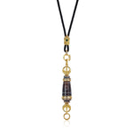 Zennava Vajra Dzi Pendant Authentic Tibetan Inspired Handcrafted | Sterling Silver & Agate | Blessings & Protection-Zennava