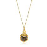 Zennava Zakiram Pendant Authentic Tibetan Inspired Handcrafted | Sterling Silver & Gold Plated | Blessings & Protection-Zennava