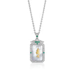 Zennava Green Tara Pendant Authentic Tibetan Inspired Handcrafted | Sterling Silver | Blessings & Protection-Zennava