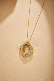 Zennava Thousand-Armed Avalokiteshvara Pendant Authentic Tibetan Inspired Handcrafted | Sterling Silver & Gold Plated | Mercy & Protection-Zennava