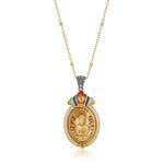 Zennava Thousand-Armed Avalokitesvara Pendant Authentic Tibetan Inspired Handcrafted | Sterling Silver & Gold Plated | Mercy & Protection-Zennava