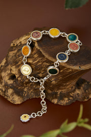 Zennava Auspicious Eight Treasures Bracelet Authentic Tibetan Inspired Handcrafted | Sterling Silver | Auspiciousness & Prosperity-Zennava