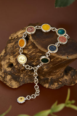 Zennava Auspicious Eight Treasures Bracelet Authentic Tibetan Inspired Handcrafted | Sterling Silver | Auspiciousness & Prosperity-Zennava