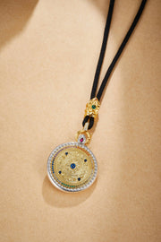 Zennava Mandala Pendant Authentic Tibetan Inspired Handcrafted | Sterling Silver & Gold Plated | Blessings & Protection-Zennava