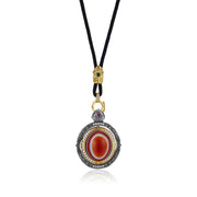 Zennava Yellow Jambhala Pendant Authentic Tibetan Inspired Handcrafted | Sterling Silver | Prosperity & Abundance-Zennava