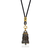 Zennava Vajrabhairava Bell Pendant Authentic Tibetan Inspired Handcrafted | Copper | Blessings & Protection-Zennava